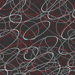Seamless abstract curly decorative background
