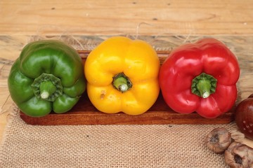 Sweet bell pepper fresh organic.
