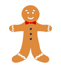 Gingerbread man illustration