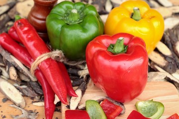 Sweet bell pepper fresh organic.