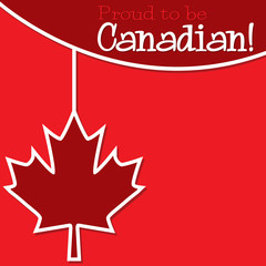 Happy Canada Day card in vector format.
