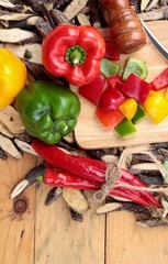 Sweet bell pepper fresh organic.