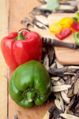 Sweet bell pepper fresh organic.