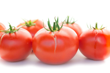 Group of red fresh tomatoes
