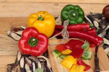 Sweet bell pepper fresh organic.