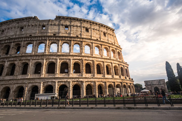 Fototapeta na wymiar Interior of The Colosseum (Coliseum) also