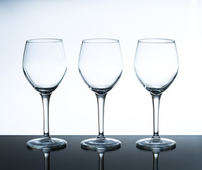 empty wine glass