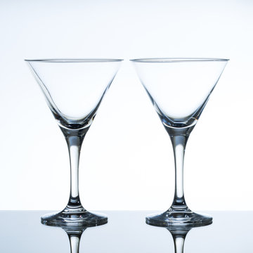 empty martini glass