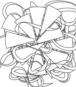 Coloring book abstract