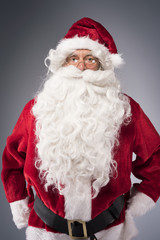 Portrait of amicable Santa Claus
