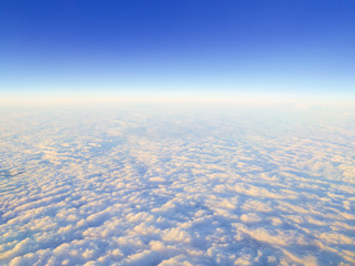 Blue sky and clouds.