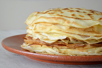 pancakes in a plate