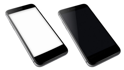 Naklejka premium Realistic mobile phones.