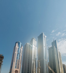 Dubai - AUGUST 9, 2014: Dubai Marina district on August 9 in UAE