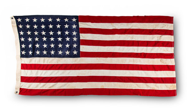 Closeup of American flag