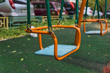 sitting of a children's swing