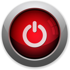 Red power off button