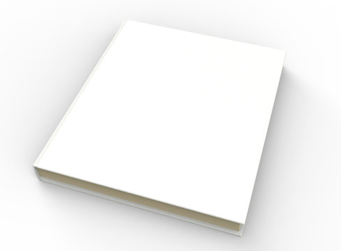 blank book isolated on white with clipping path