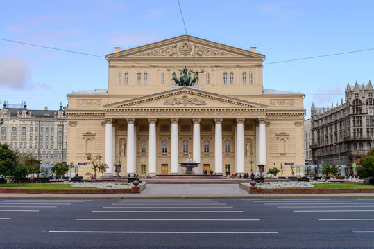 Bolshoi Theatre in the autumn, Moscow, Russia