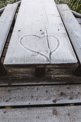 Heart on the frost