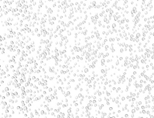 water drops on a window isolated on white