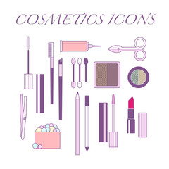 cosmetics tools illustration