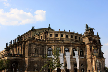 Fototapeta na wymiar The Semper Opera house of Dresden, in the historic centre, Germany