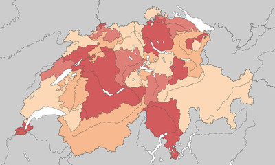 Kantone der Schweiz - Vektor