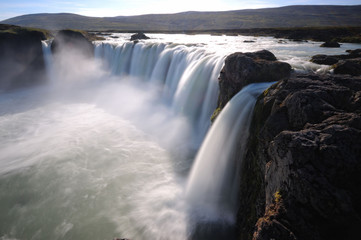 spectacular Godafoss in Northern Iceland