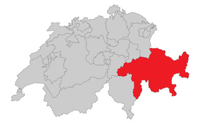 Obraz premium Schweiz - Graubünden