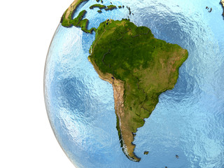 South America on Earth