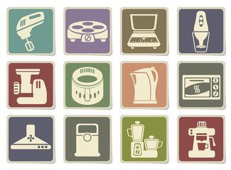Kitchen Utensils Icon Set