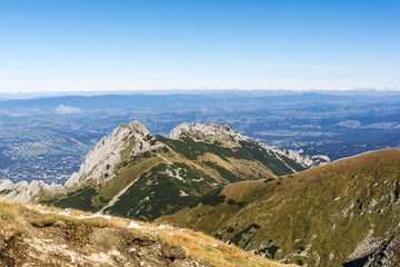 Giewont and Zakopane in the valley