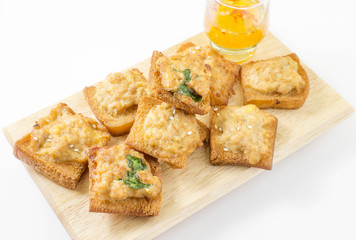 Minced pork toast