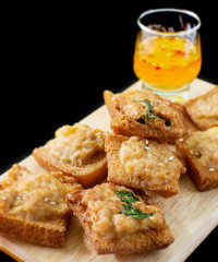 Minced pork toast
