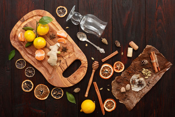 Ingredients for mulled wine