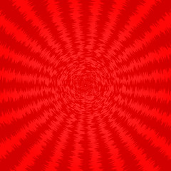Sunburst red background. Starburst texture. Vector illustration.