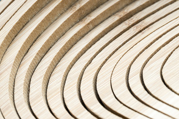 Fototapeta premium The rhythmic pattern. Cutted-off board create a rhythmic pattern.