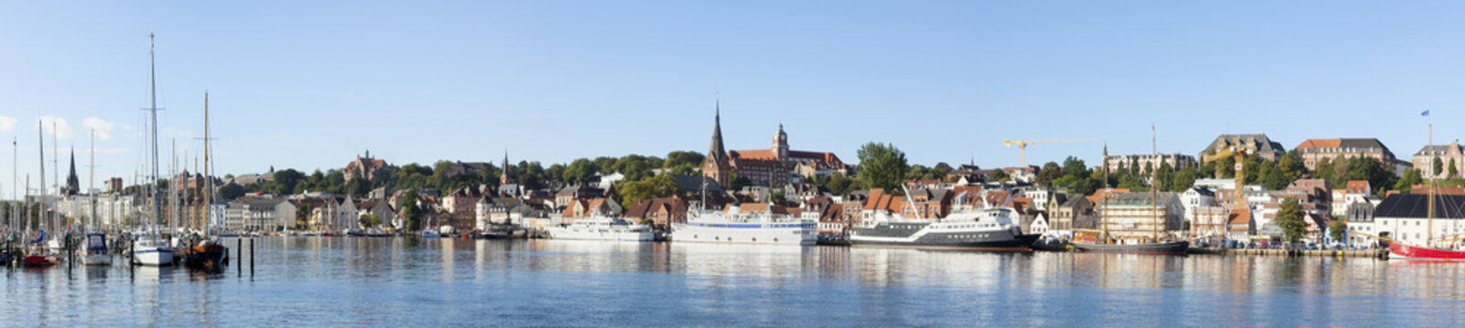 Panorama Flensburg Stadt und Hafen