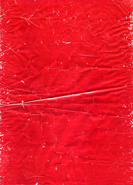 Crumpled Red Wrapping Paper