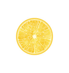 Lemon Slice Isolated