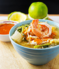 seafood suki, one of kind soup noodle in asia