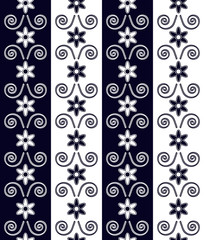 Floral ornament. Seamless pattern. Vector illustration.