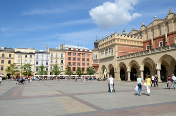 Cracow in Poland (old city) - Sukiennice
