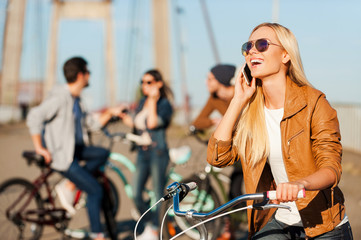 Fototapeta premium Staying connected. 