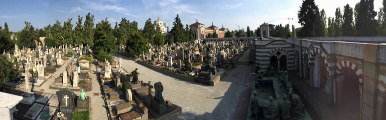 Cimitero Monumentale, panoramica, Milano