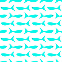 Pattern with celadon fishes
