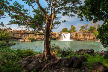 View of Dray Sap waterfall in Dak Lak province, Vietnam.