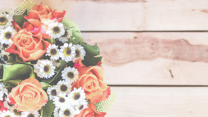 Beautiful flowers in vintage style