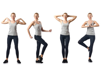 Fototapeta premium Concept of healthy lifestyle in set